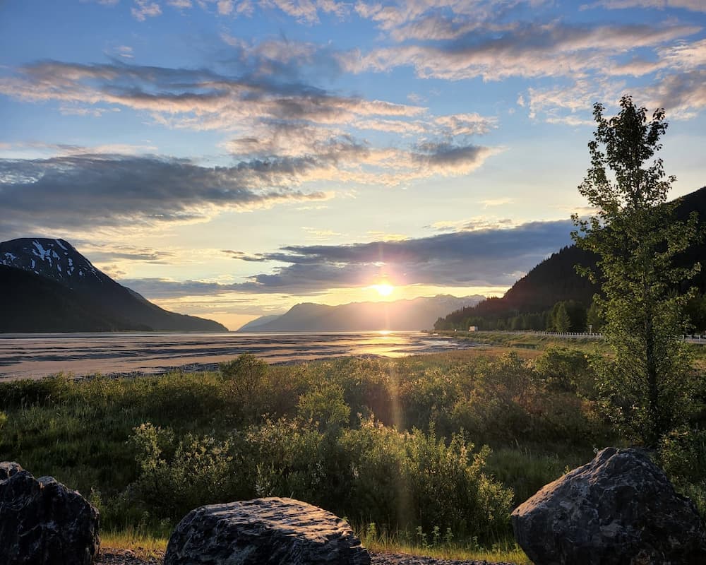 Midnight Sun in Alaska